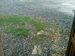 В Волгоградской области прошел сильный град 