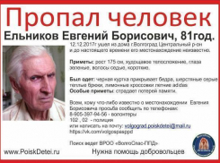Волонтеры отправятся на поиски волгоградца в лимонных кроссовках