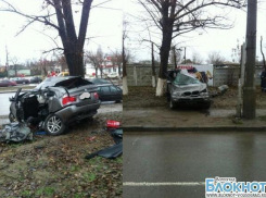 Волгоградец на BMW Х-5 врезался в дерево и погиб
