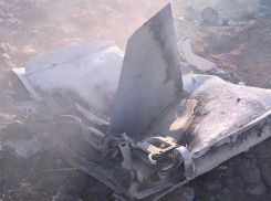 Неизвестный беспилотник рухнул в Волгоградской области: фото с места