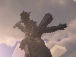 Школьники собрали в Майнкрафт копию волгоградской статуи «Родина-мать» 