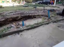 Потоп на севере Волгограда попал на видео