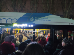 Тысячи пассажиров и погоня за автобусами: что творится на остановках в центре Волгограда 2 февраля