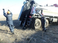 На трассе Каменск-Шахтинский - Волгоград спецтехника доставала из кювета «МАН»
