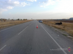 Два человека пострадали в перевернувшемся Mitsubishi под Волгоградом 