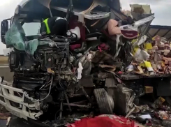 Под Волгоградом водители двух фур погибли в лобовом столкновении