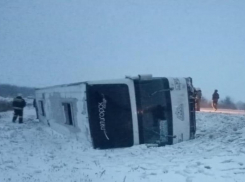 Стали известны подробности ДТП с перевернувшимся рейсовым автобусом под Волгоградом