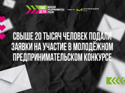 Свыше 20 тысяч человек подали заявки на участие в молодёжном предпринимательском конкурсе
