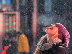 Первый снег пришел в Волгоград