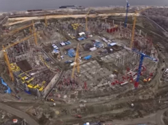 Оператор из Волгограда снял строительство стадиона «Арена» с высоты птичьего полета 