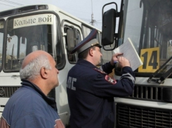 В Волжском полицейские выявили около 100 нарушений при проверке автобусов 