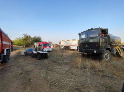 Село загорелось в Волгоградской области 