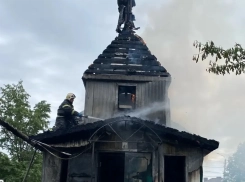 Храм сгорел в Волгоградской области
