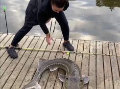 Ирину Дубцову подписчики чуть не разорвали за пойманного гигантского осетра 