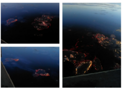 Напоминающие лаву отходы обнаружили волгоградцы в воде у речпорта