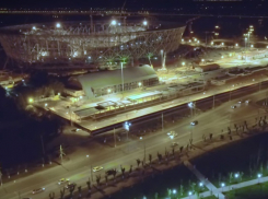 Потрясающие кадры строящегося стадиона «Волгоград Арена» попали в объектив квадрокоптера в первую ночь лета