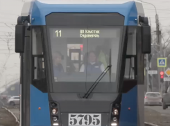 Новый трамвайный вагон появился на юге Волгограда 