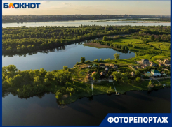 Элитные дачи в пойме под Волгоградом сняли с высоты