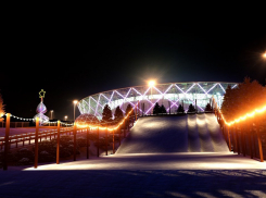 Волгоградцам продают зимние забавы на искусственном снегу