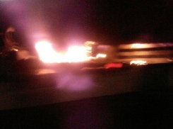 На трассе под Волгоградом сгорела фура