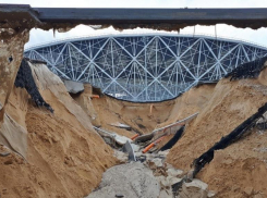 На видео попала поплывшая в очередной ливень «Волгоград Арена»