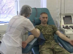 Бойцы спецподразделения «Гром» сдали кровь для нуждающихся в Волгограде
