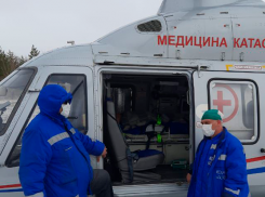 В первый день нового года «крылатая скорая» эвакуировала волгоградку с ожогом 