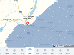 Огромная снежная туча кружит рядом с Волгоградом: снег будет идти до полудня