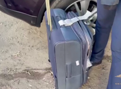 Чемодан черной икры нашли у пассажира из аэропорта Волгограда: задержание сняли на видео