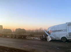 Водитель «Газели» погиб, протаранив стоящий на светофоре грузовик на трассе в Волгоградской области