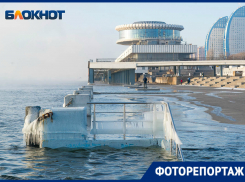 Ледяное дыхание Волги перехватывает дух у волгоградцев