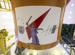 Ракета с символом монумента «Родина-мать зовёт!» готовится взлететь: видео