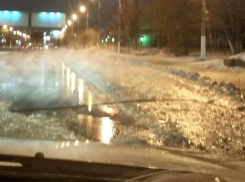 Жители Красноармейского района Волгограда жалуются на потоп на улицах