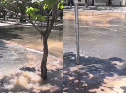 Воду отключили на юге Волгограда из-за крупного прорыва: видео потопа