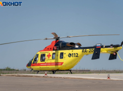 Вертолет помог спасти троих младенцев и 100-летнюю женщину в Волгоградской области