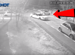 Поджог «Приоры» в Краснооктябрьском районе попал на видео