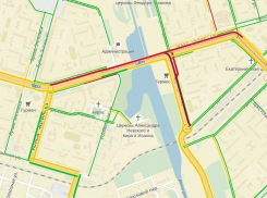 Пробка на юге Волгограда разрослась на 5 километров 