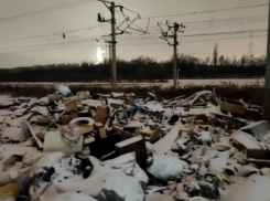 В Волгограде подножие Мамаева кургана заросло горами мусора