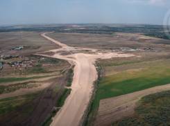 Строительство обхода Волгограда показали с высоты