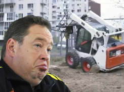 Конфуз с трактором произошёл на строительстве стадиона Леонида Слуцкого