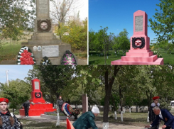 Из поросячье-розового в кроваво-красный: в Волгоградской области продолжают эксперимент с обелиском ВОВ