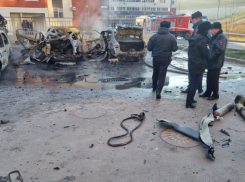 Появилось видео с места смертельного взрыва на парковке в Волгограде