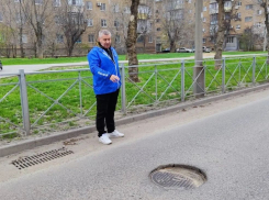 Поиском ям и выбоин на дорогах показательно занялись перед выборами волгоградские единороссы