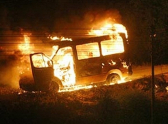 В Волгоградской области сожгли «Газель»