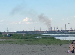 Столб дыма над Волжской ГЭС заметили жители Спартановки