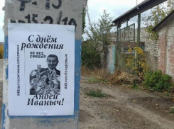 Под Волгоградом улицы украсили плакатами с поздравлением губернатору