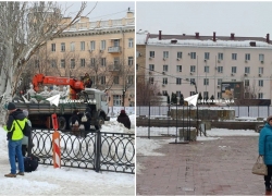 Открытый Путиным легендарный фонтан демонтировали в центре Волгограда