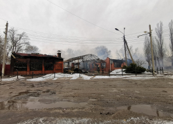 В Волгоградской области сгорел «Перекрёсток»