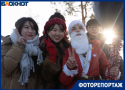 Нашествие Дедов Морозов в Волгоград вызвал снежный циклон «Ваня»