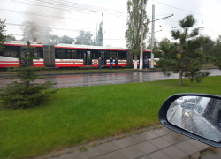 В Волгограде задымился скоростной трамвай 